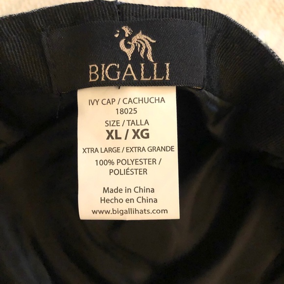 Bigalli Windowpane Plaid Duckbill Ivy Cap XL NWOT - Picture 7 of 8
